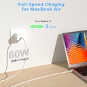 Erke 2-Pack USB-C to USB-C Charging Cables for Apple, 0.3ft 60W Short Type C to C Fast Charging Cables, Compatible with iPhone... 