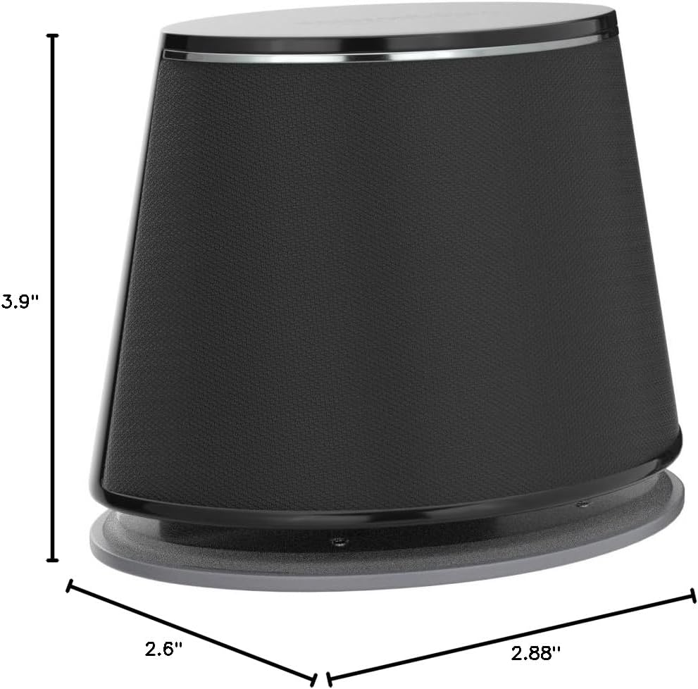 Erke Stereo 2.0 Speakers for PC or Laptop, 3.5mm Aux Input, USB Powered, 1 Pair, Black 