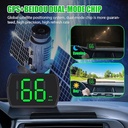 ERKE GPS Digital Speedometer for Cars MPH, Universal HUD Speedometer with Large LED Font, USB Cable Included, Plug and Play, for Trucks, Motorcycles, SUV, Golf Carts, All Vehicles (Including Car Charger Adapter) 