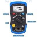 ERKE Capacitor Tester, Multimeter Capacitance Meter 200pF-20mF, Handheld Multimeter Tester, Multi-Tester Manual Range Measuring Tool with Backlight & Data Hold 