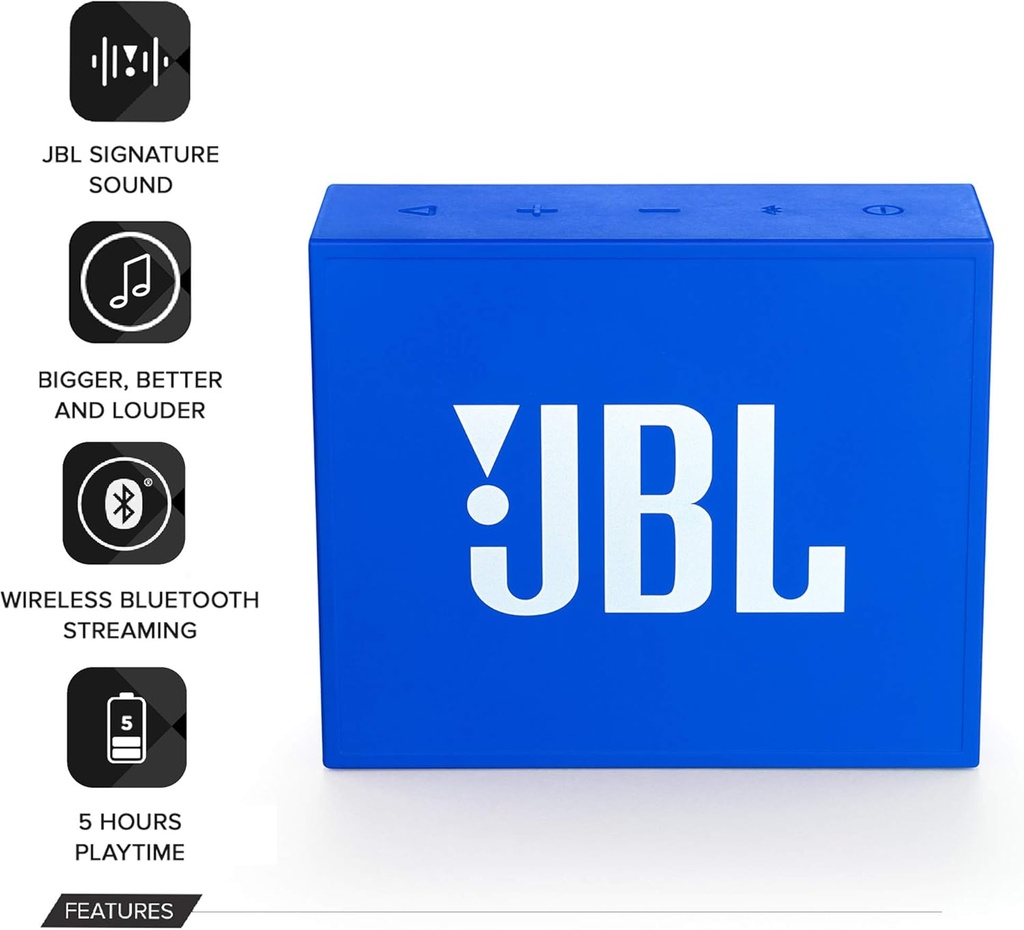 JBL Go Portable Wireless Bluetooth Speaker with a Built-In Strap-Hook（90% new inventory）