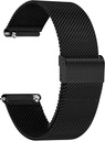 Erke Mesh Metal Band - Black Quick Release Watch Band for Men and Women - Stainless Steel Smart Watch Replacement Strap - 10mm 12mm 14mm 16mm 18mm 20mm 22mm 