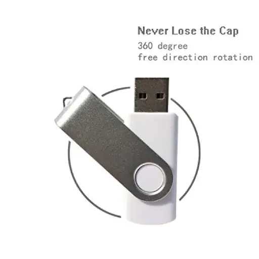 1GB USB 2.0 Flash Drive 5 Pack Thumb Drives Swivel Jump Drive Zip Drive Memory Sticks With Type-C/Micro USB Adapter